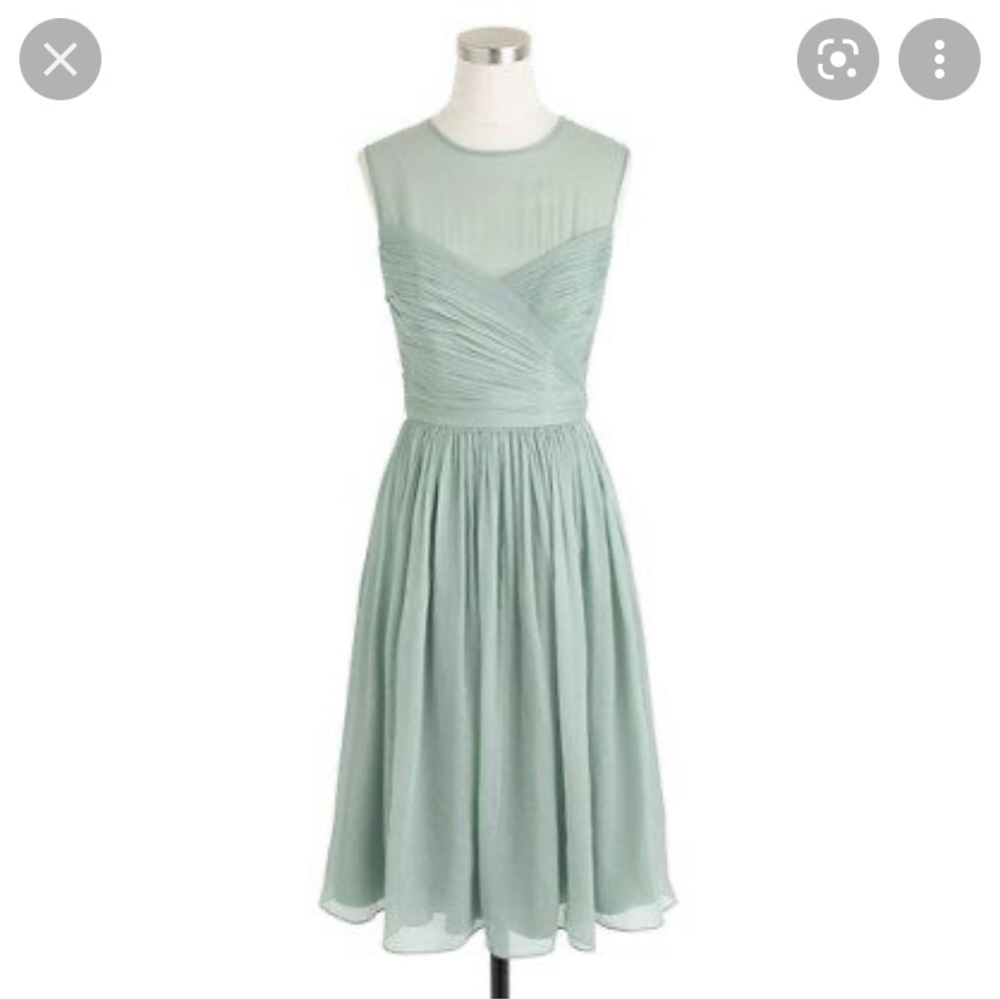 J Crew Clara dress in Dusty Shale crinkle size 2